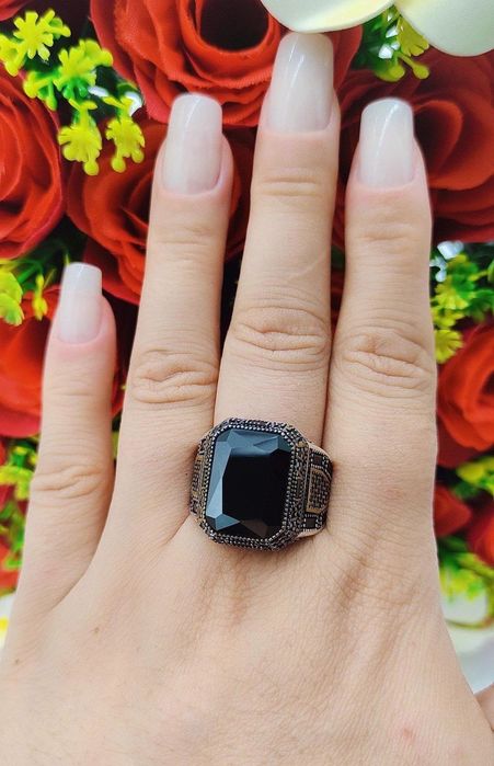 925 probali turetskiy tozza erkaklar kumush uzuklari