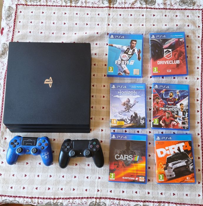 PS 4 Pro 1TB + 6 игри