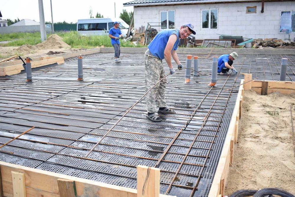 Армирование Монолитные Работы Заливки Фундаментов Пола Бетон Плиты