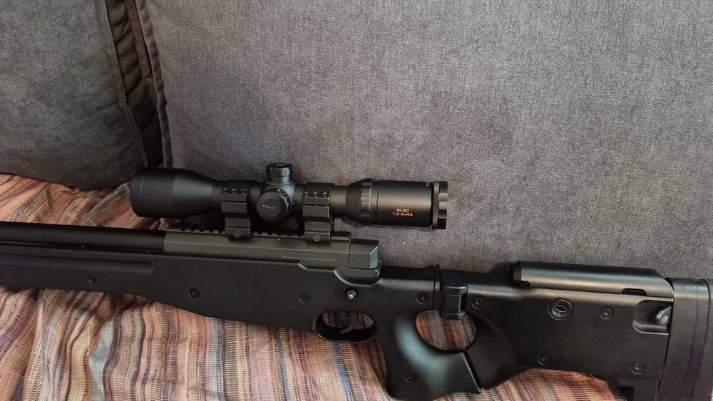 Airsoft Sniper AWP сгъваема + оптика Konus М30 1.5-6x44