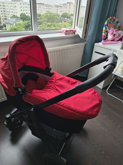 Carut Landou Graco  pliabil 1-7luni + hăinuțe 1-6 luni aproape noi