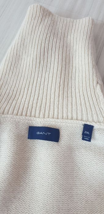Gant  Wool Knit  / 2XL НОВО! ОРИГИНАЛ! Мъжко Вълнено Поло - Пуловер!
