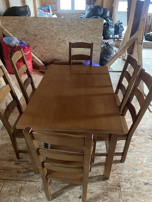 Masa lemn masiv 6 locuri