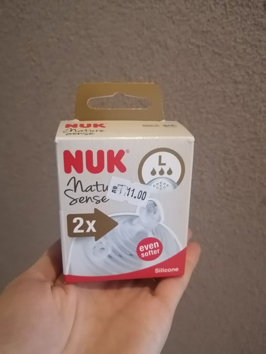 Резервни биберони NUK Nature sense