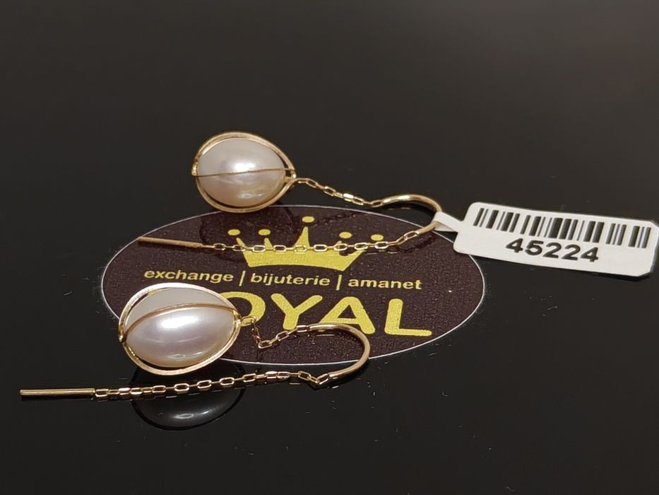 Bijuteria Royal: Cercei aur 14k/2.73 gr