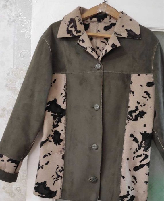 Натуральная куртка из замша,двухсторонняя