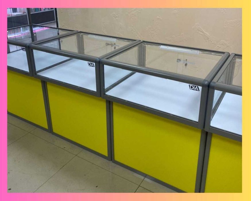 Oynaly vitrina, Акция, прилавки, savdo vitrinalar stellajlar