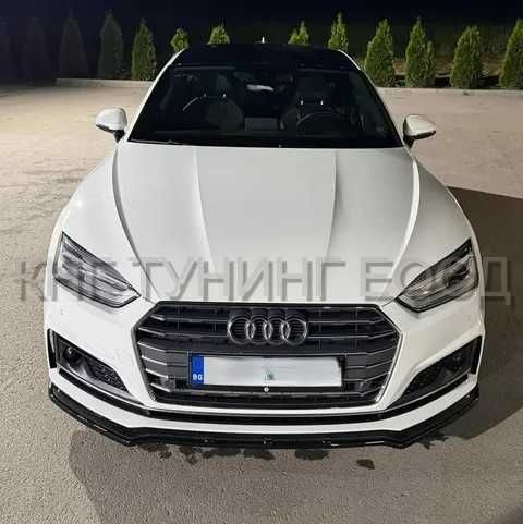 преден лип спойлер за ауди а5 ф5 б9 с лайн / audi a5 f5 b9 lip spoiler / добавка за предна броня / нож