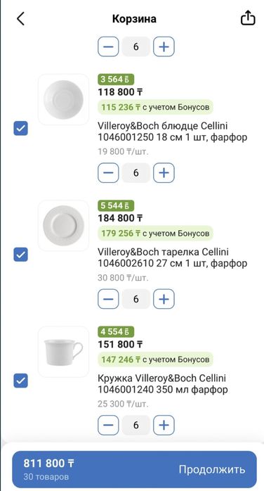 Cellini Villeroy&Boch со скидкой