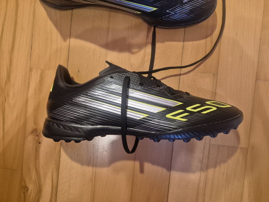 Adidas F50 League TF Black and Green 42 2/3