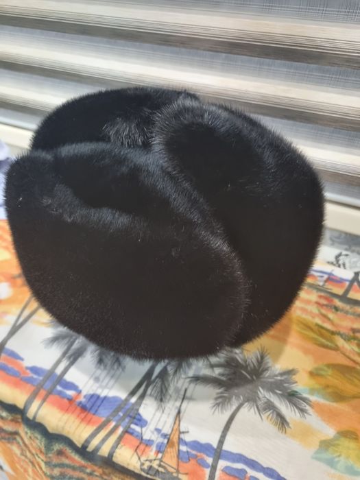 Норковая мужская шапка