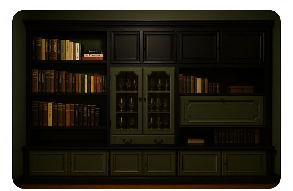 Mobila sufragerie / living / bibliotecă lemn masiv