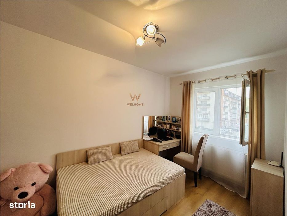Ap cu 3 camere, balcon, etaj 25, mobilat si utilat complet