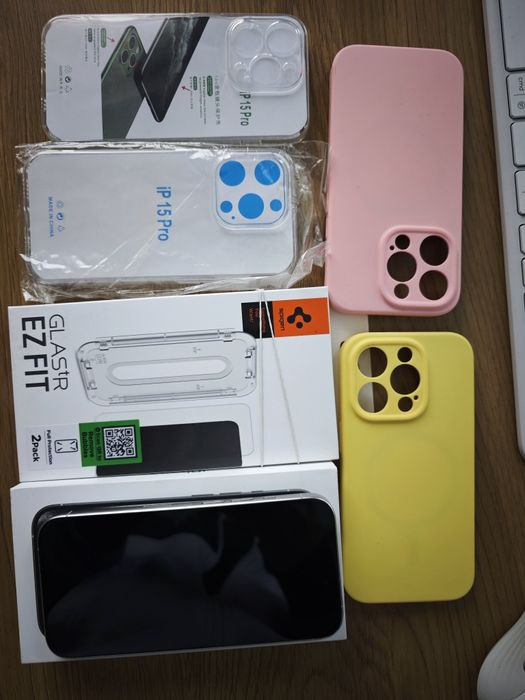 Apple iPhone 15 Pro – 1TB, White Titanium | 86% батерия | Като нов