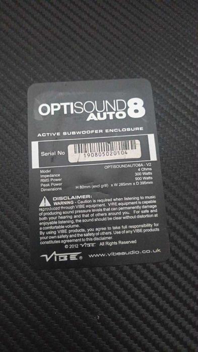 Усилвател   Optisound Auto 8 Bass Box Enclos