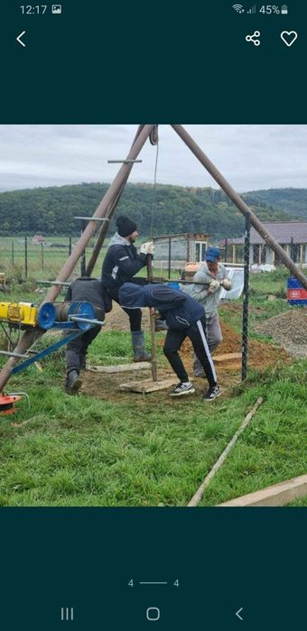 Foraje puturi manual si mecanizat