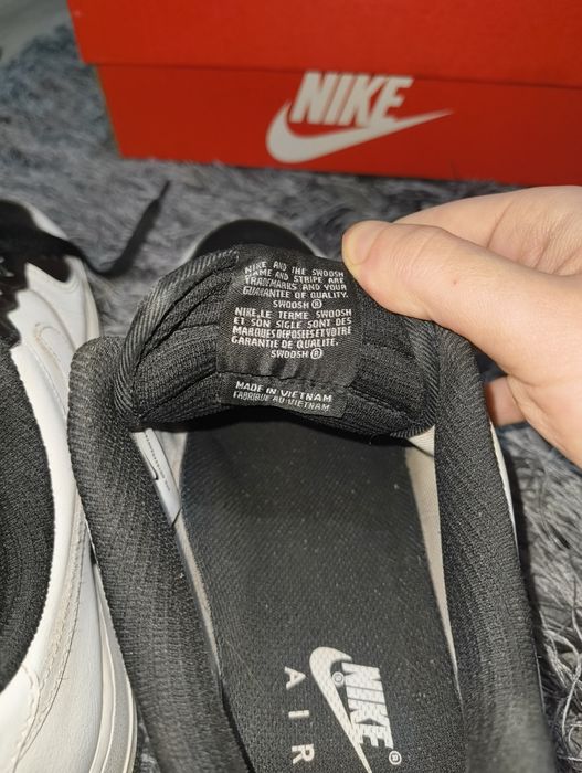 nike air force 1 custom black/white