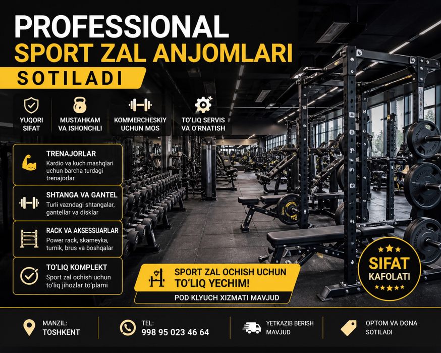Professional sport zal jihozlari | Trenajorlar sotiladi