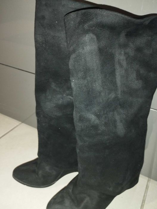 Ботуши  естествен велур Елиза