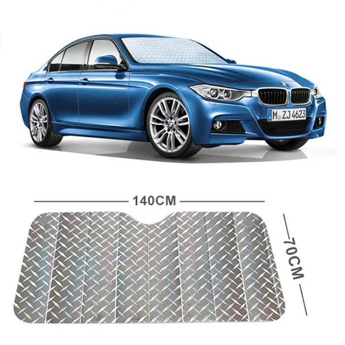 Универсален сенник за предно стъкло на автомобил - 140x70см.