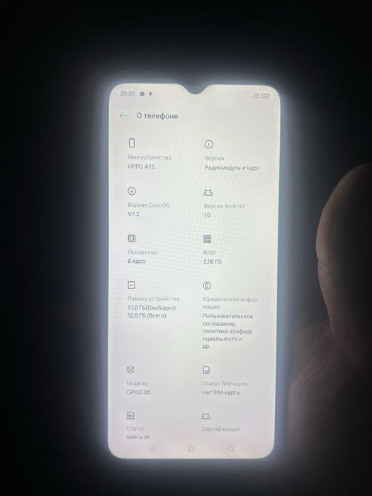 Oppo A15 32gb синий