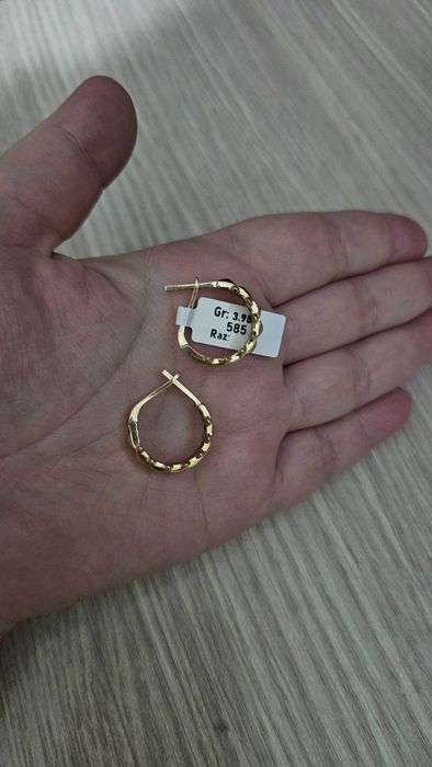 Золотые серьги 585