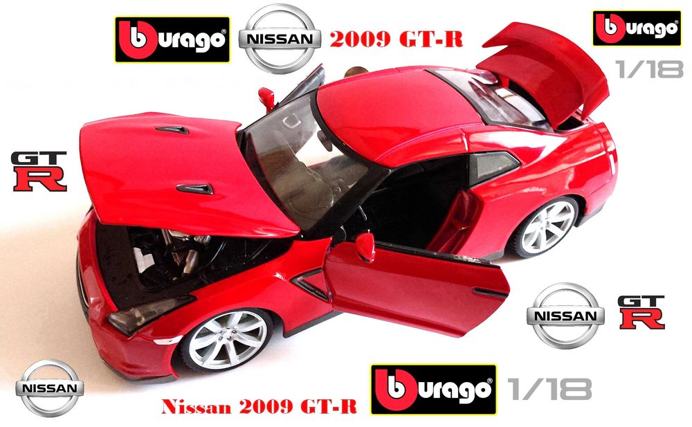 Nissan GT-R 2009 и Chevrolet Camaro 2017 - Мащаб 1:18