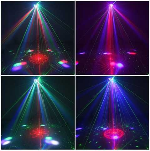 Proiector Lumini Led RGBW Party DJ + Laser Disco Noi Sigilate