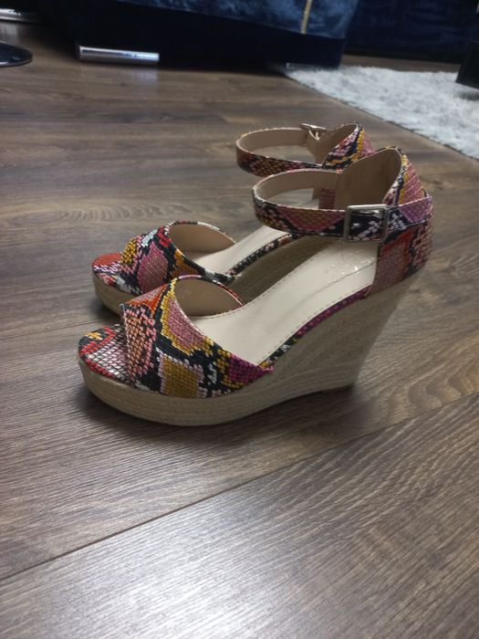 Espadrile dama cu platforma Sergio Todzi, model animal print