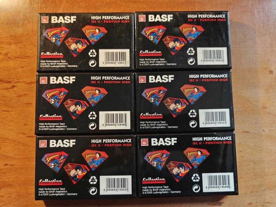 Casete audio BASF Superman C90 II