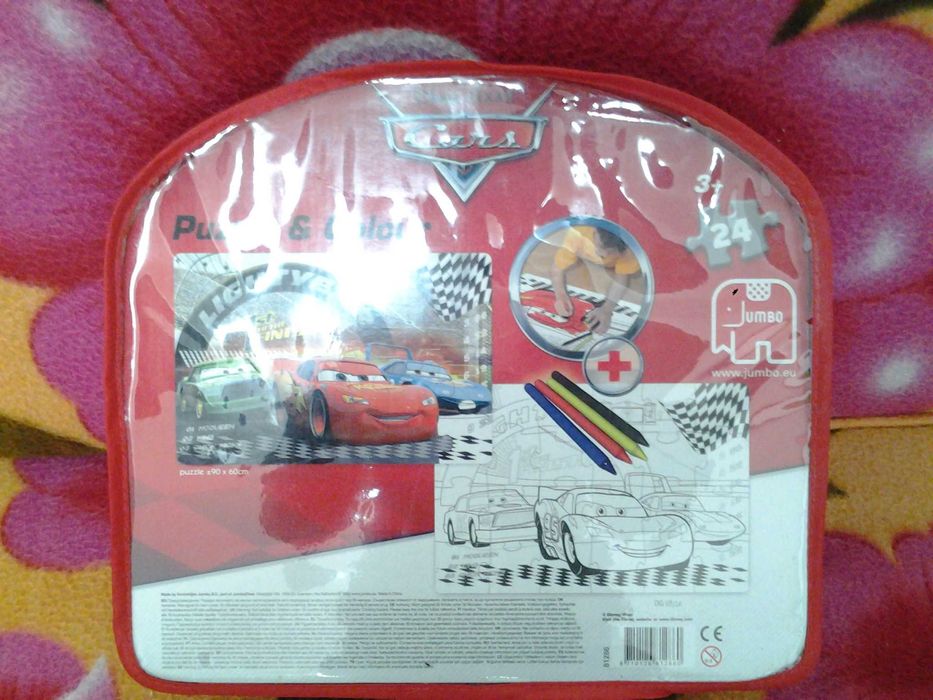 **Disney Cars McQueen Puzzle and Colour | 60*90 cm | jucarie copii