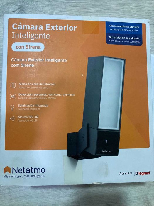 Смарт външна камера със сирена Netatmo, FHD, черна