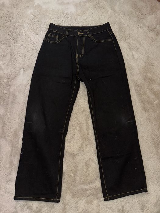 black Evisu jeans