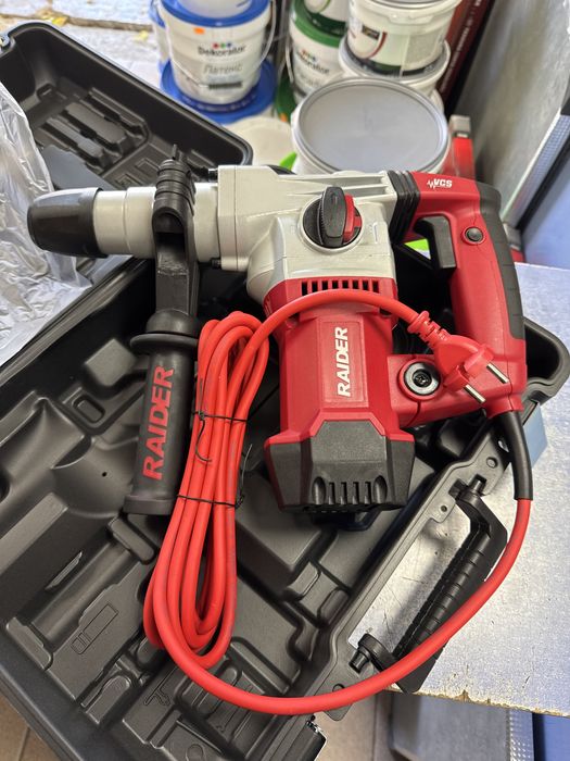 перфоратор 1500w 4,6kg 32mm sds plus 4.3j rd-hd47 Raider