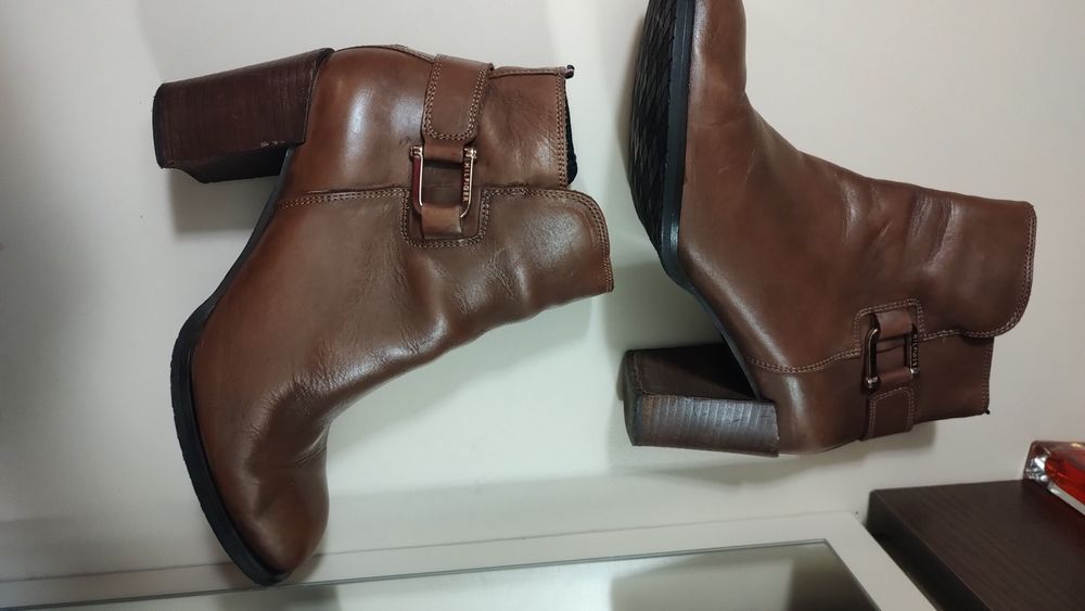 Botine piele naturala Tommy Hilfiger