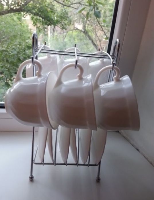 Чайный Сервиз Luminarc+Сахарница+Подставка!