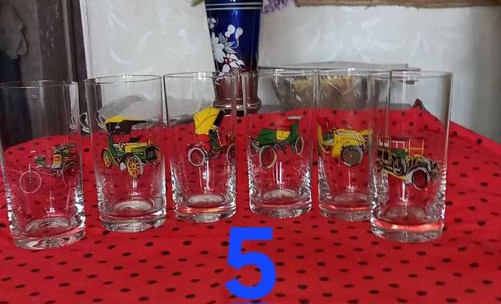 Стаканы разные, 5 разных комплектов.