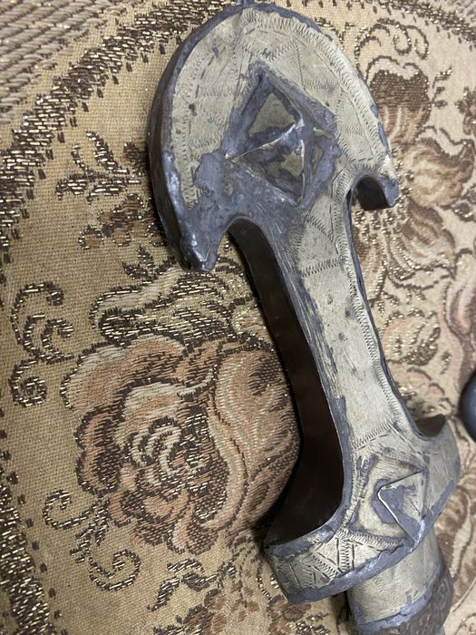 Марокански параден нож с гравирана кания Мароко 1900-1930