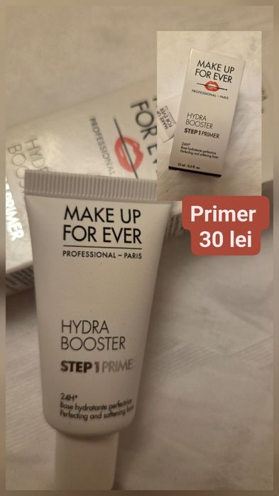 Produse de cosmetica. Fiecare produs are pretul afisat.