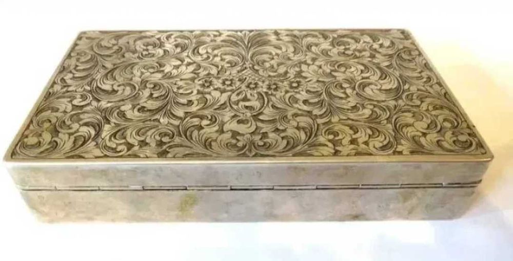 Caseta, cutie bijuterii argint