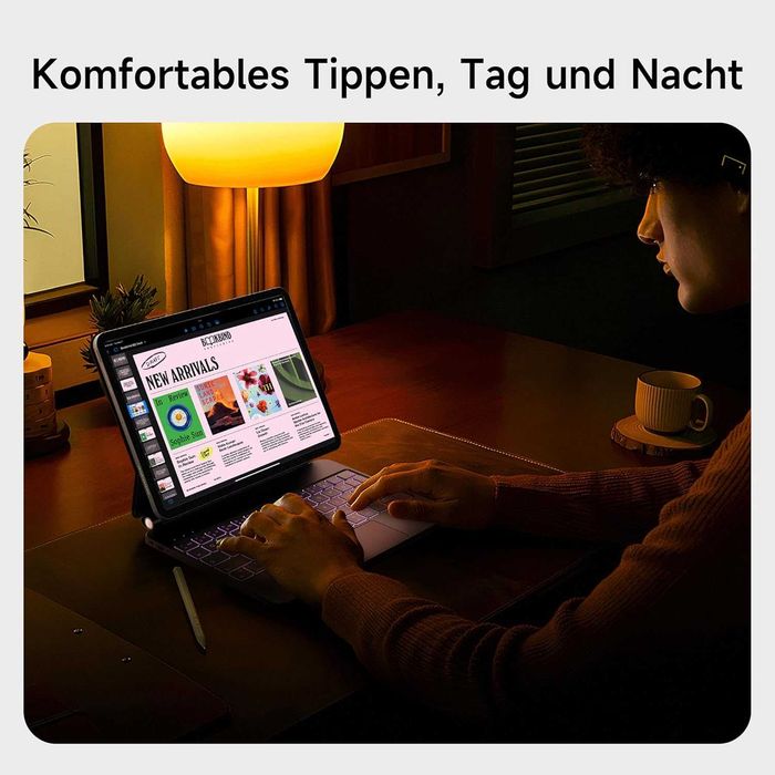 Калъф с клавиатура за iPad Air 13,2024 (M2), iPad Pro 12.9,Гаранция