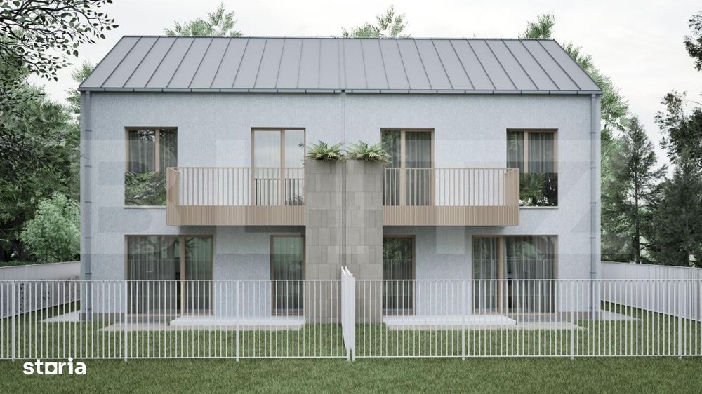 Duplex modern de vanzare, 106 mp, 4 camere, TVA Inclus, Popesti