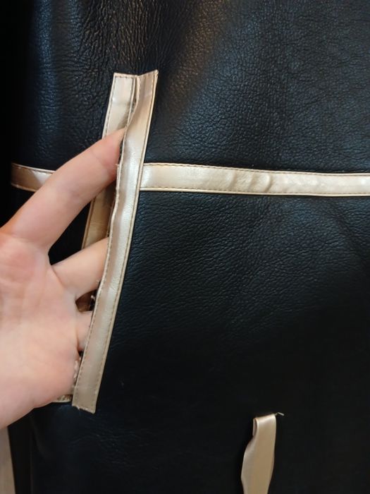 Стильная Трендовая авиатор дубленка. Aviator dublenka