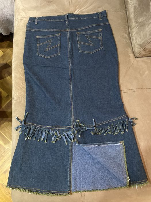 Дълга дънкова  пола