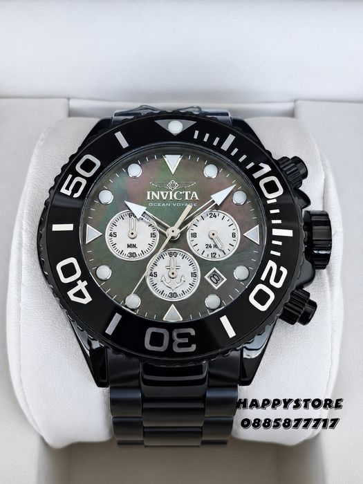 INVICTA Ocean Voyage Black 52 mm, Инвикта нов мъжки часовник