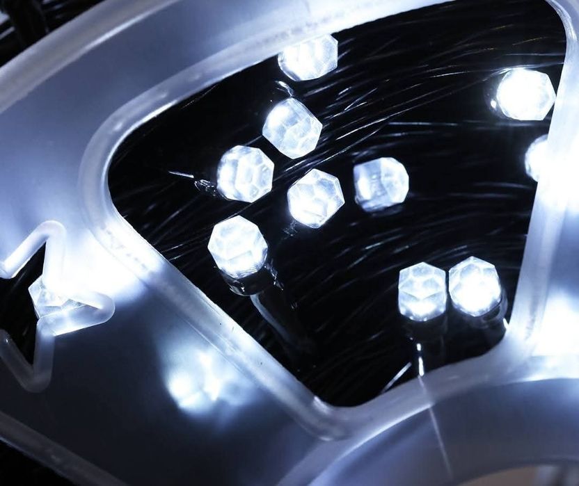 50/100 МЕТРА Коледни LED Лампи Бяла Светлина Кристален Диод
8режима на