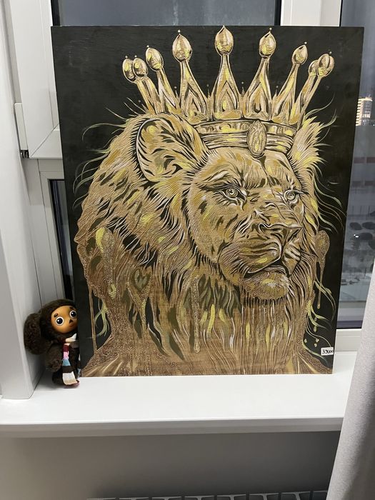 Картины гравировка с росписью