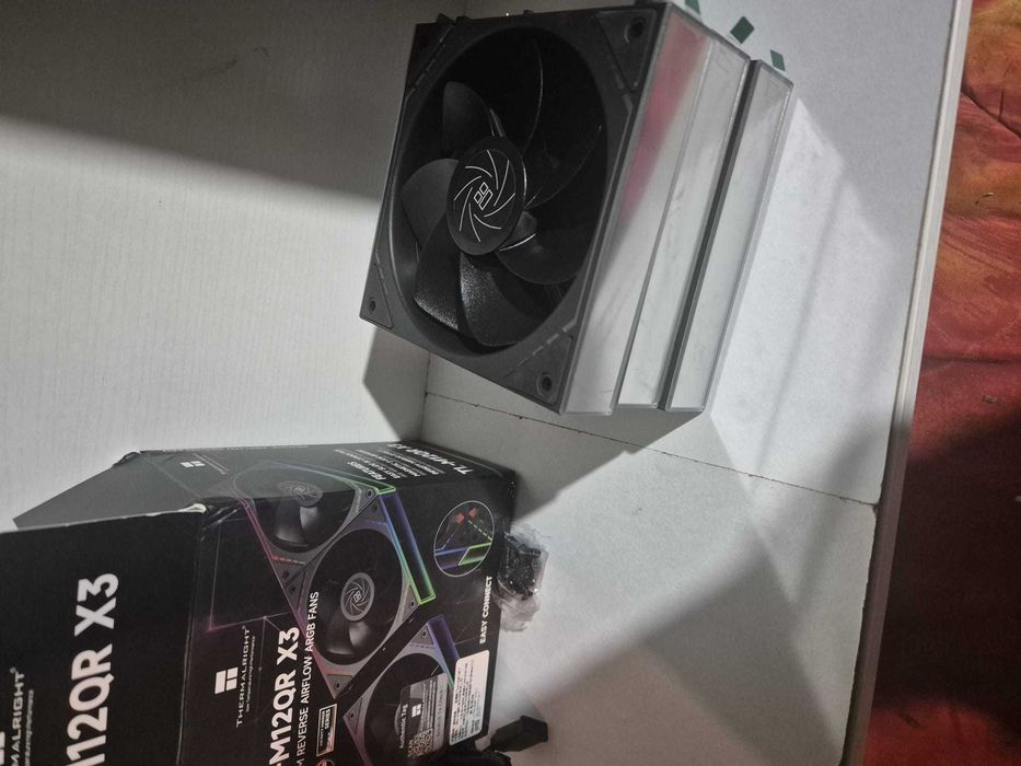 Kit 3 Ventilatoare Thermalright TL-M12QR Reverse Blade, ARGB,Resigilat
