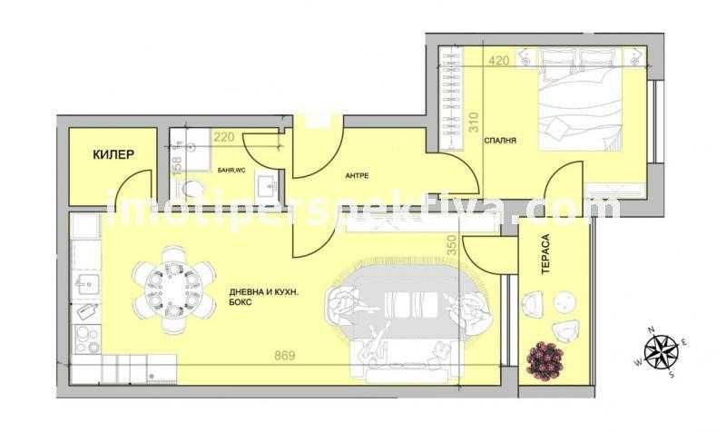 Продава се Двустаен апартамент в Пловдив, Христо Смирненски - 82 кв.м за 1452 €/кв.м - Снимка #12