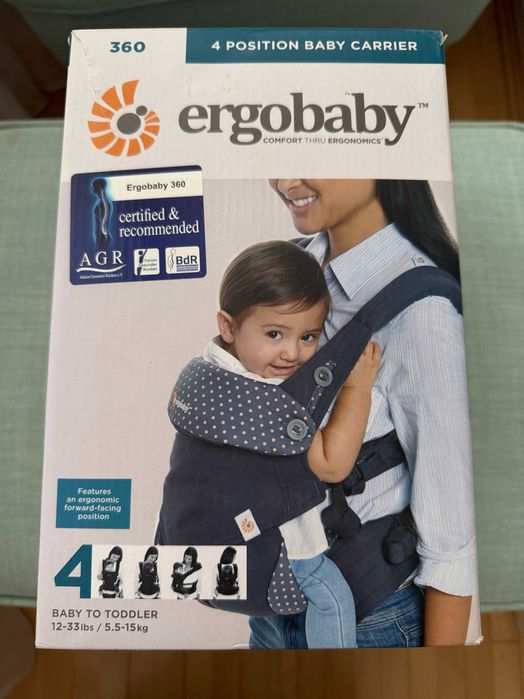 Port-bebe Ergobaby 360 + Insert Easy Snug pentru nou-născut